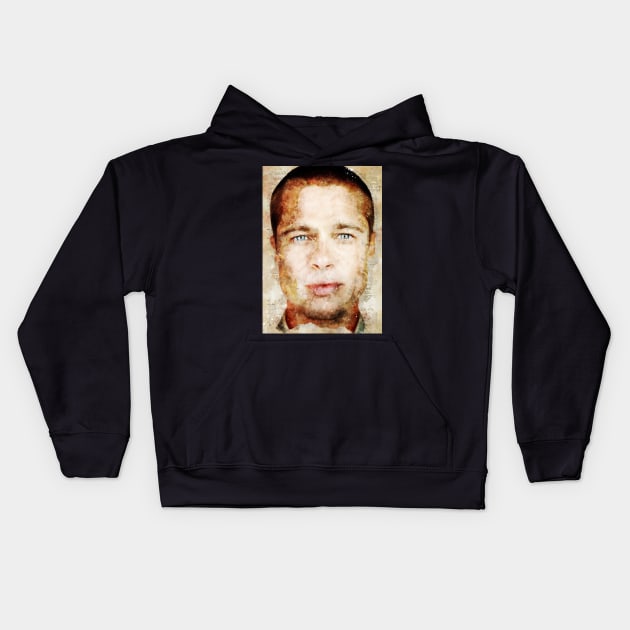 Brad Pitt Kids Hoodie by Durro